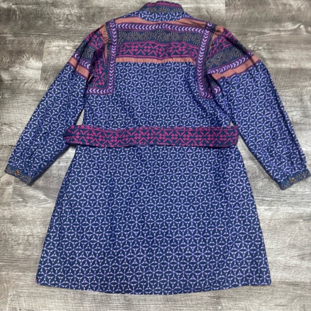 Xirena Yasmeen Geo-Print Blouson-Sleeve Mini Dress Size Small - Picture 9 of 9